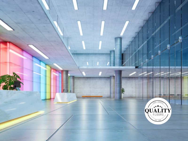 Commercial floors from Quality Floor Covering in Leduc, Alberta, Canada