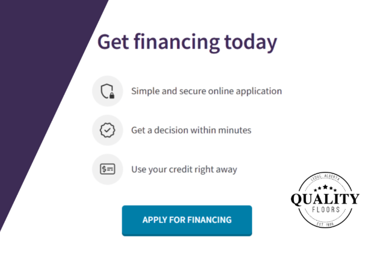 Apply for Flooring Financing with Fairstone at Quality Floor Coverings in Leduc